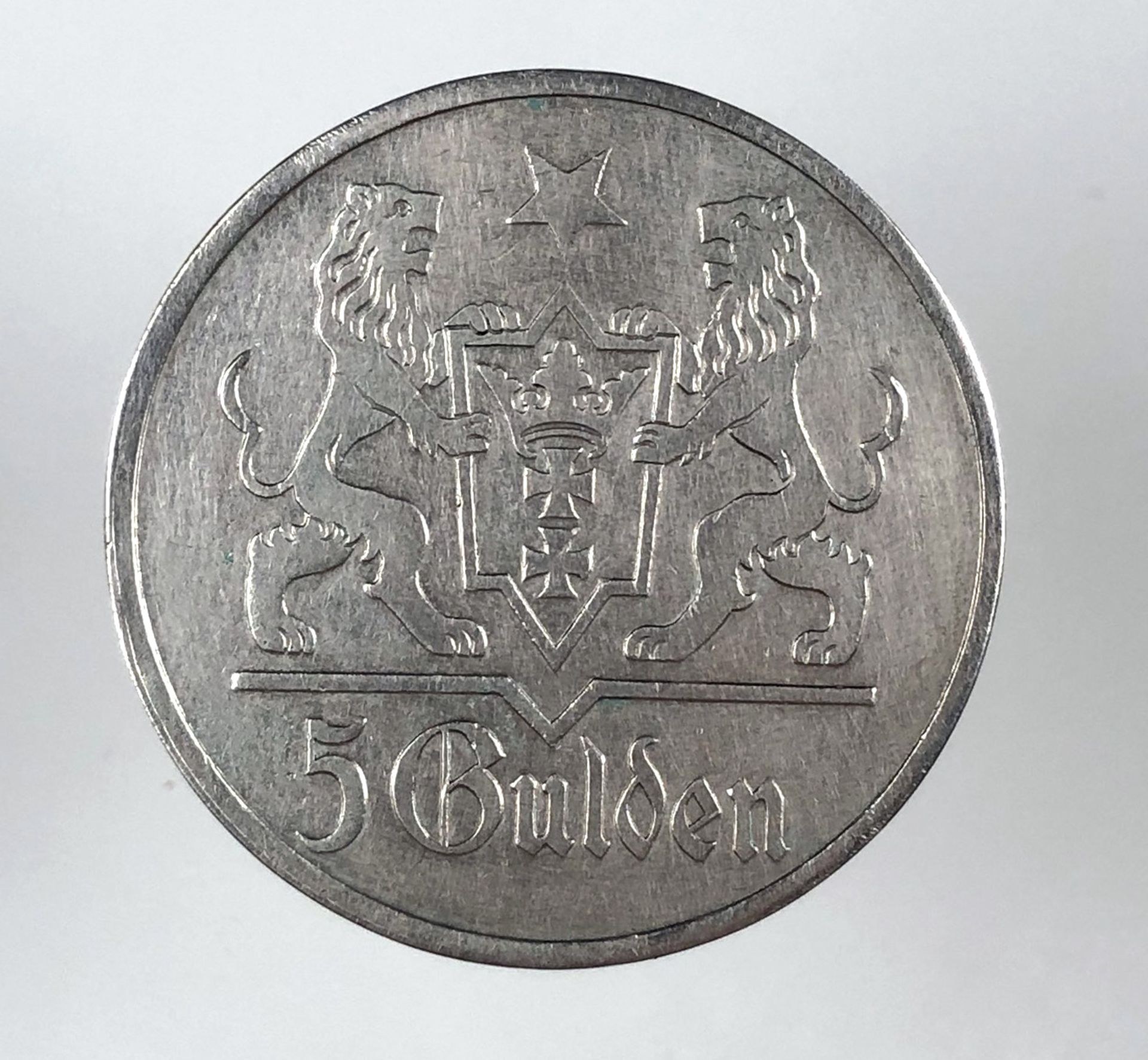 Danzig 5 Gulden 1923 (J. D9).24,9 Gramm.Danzig 5 Gulden 1923 (J. D9).24,9 Gramm. - Bild 2 aus 5