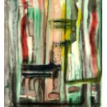 Herbert WEYL (1923 - 1998). Ohne Titel. 1991.66 cm x 61 cm. Gemälde. Öl auf Hartfaserplatte.