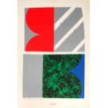 Kumi SUGAI (1919 - 1996). Le ciel bleu, 1967 / Printemps.41 cm x 28 cm der Druck. 1967 /