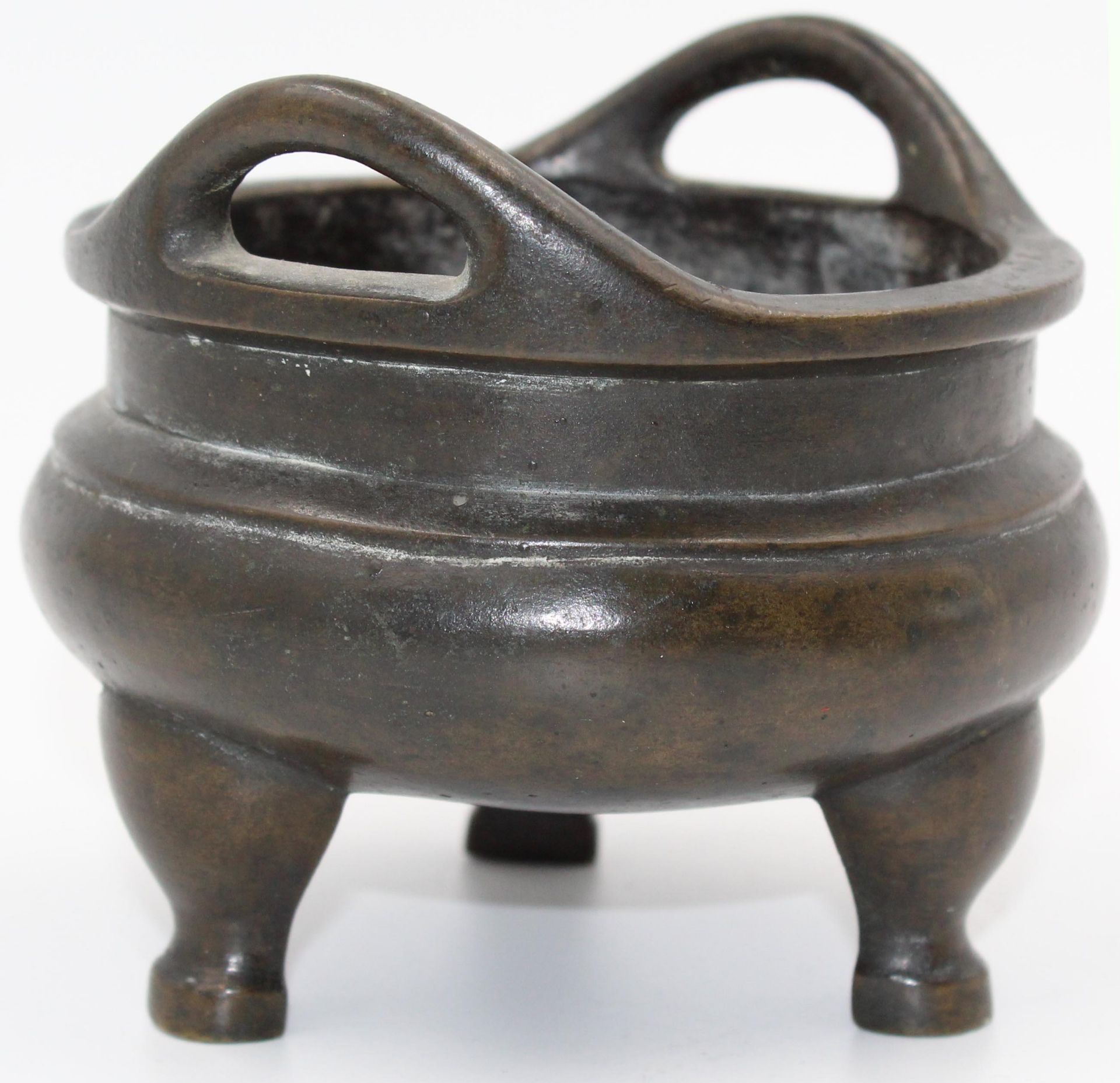 Weihrauchbrenner, China, 6- Zeichen- Marke.8 cm hoch. 11 cm im Durchmesser.Incense burner, China, - Bild 2 aus 9