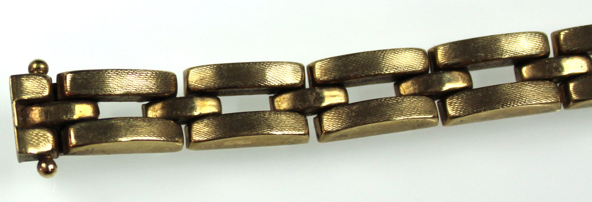 Panzer- Armband. Gelb Gold 333. 15,0 Gramm.Circa 20 lang.Bracelet. Yellow gold 333. 15,0 gram. - Bild 4 aus 9