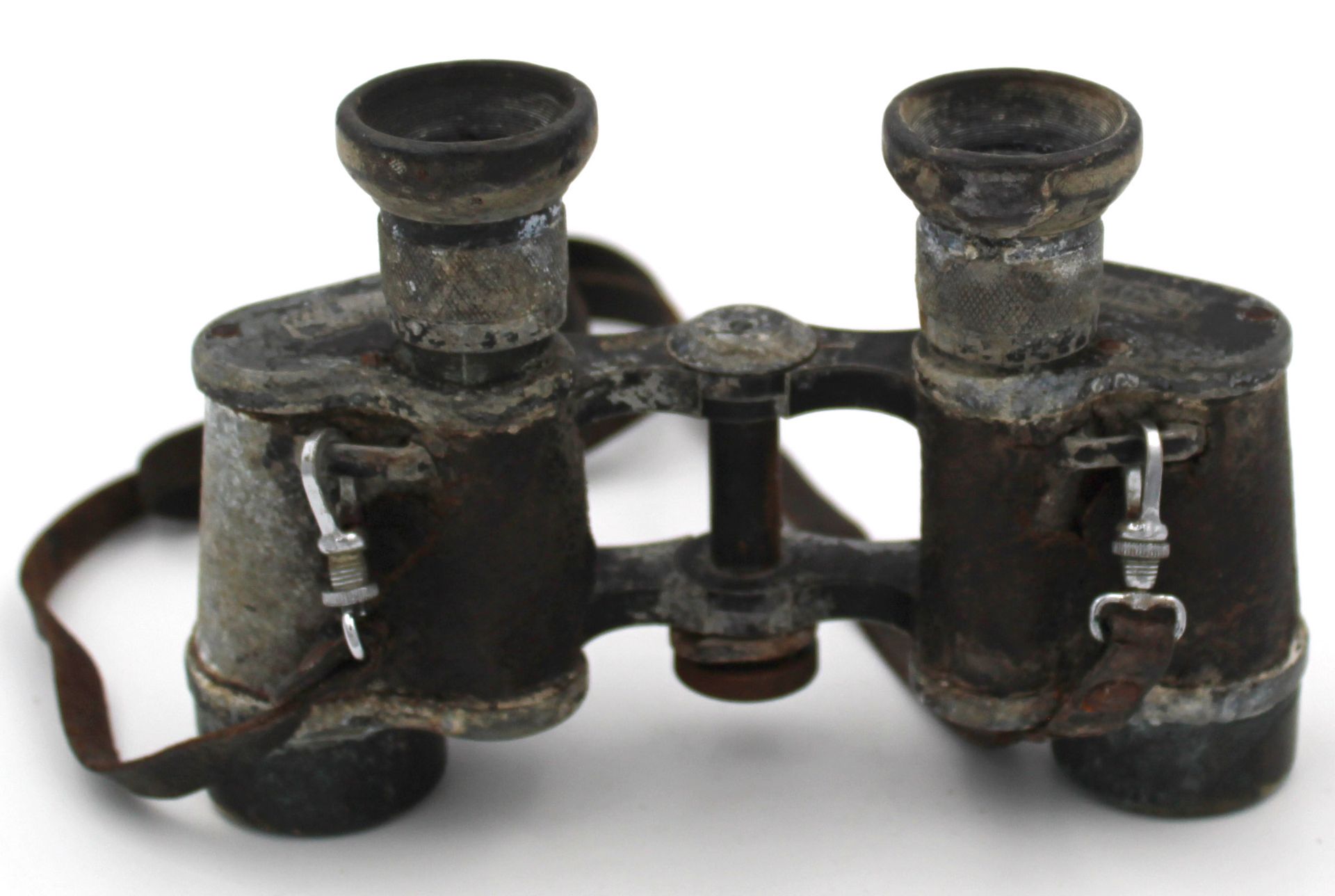 Carl Zeiss Jena, D.F. 6 x 24 Fernglas. Binokular. 1. Weltkrieg.Breite = 15 cm, Höhe = 10,5 cm, - Bild 2 aus 7