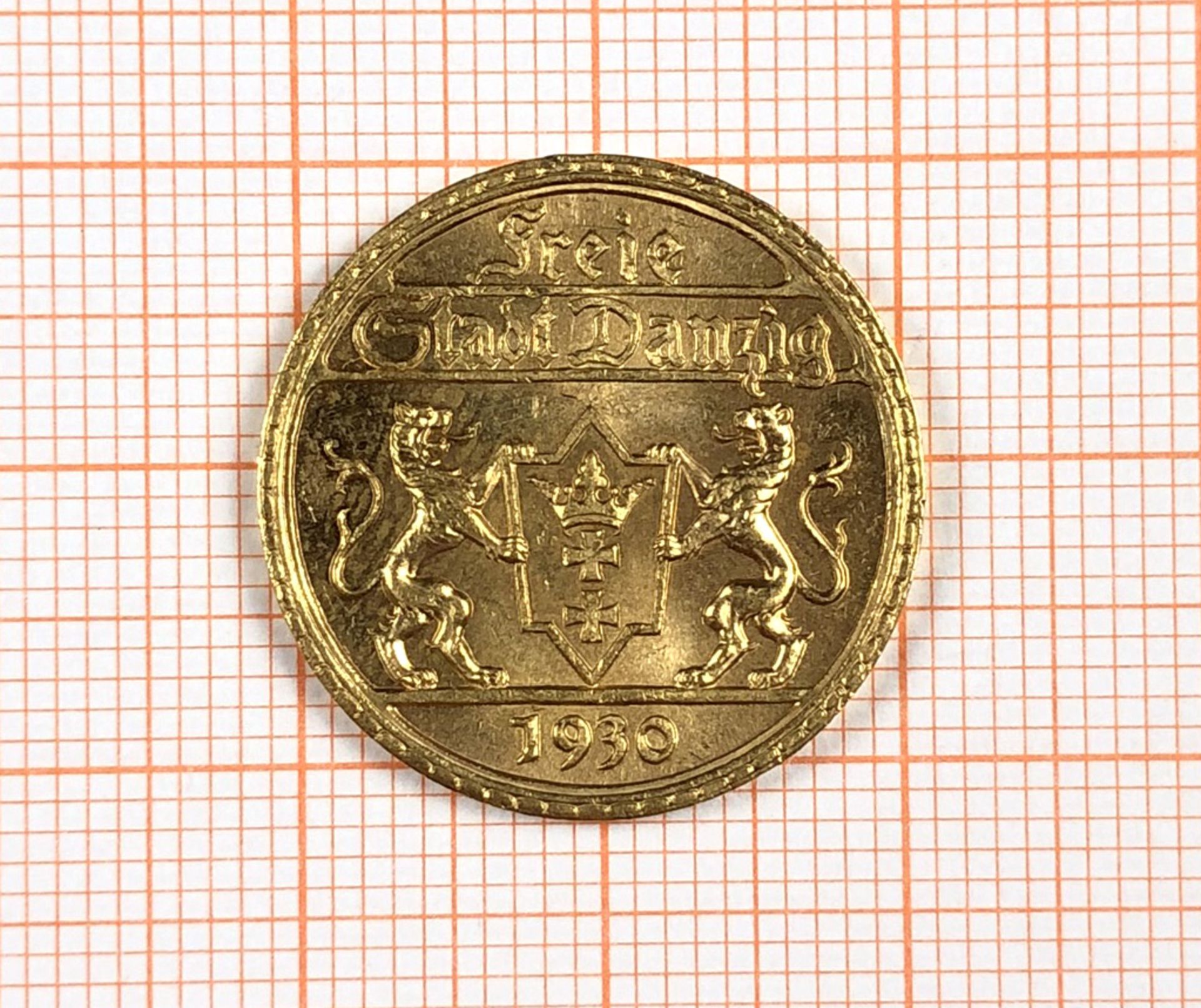 Danzig 25 Gulden 1930 Gold (J. D11).Auflage 4000 Exemplare. Wohl vorzüglicher Stempelglanz. 8 - Bild 5 aus 6