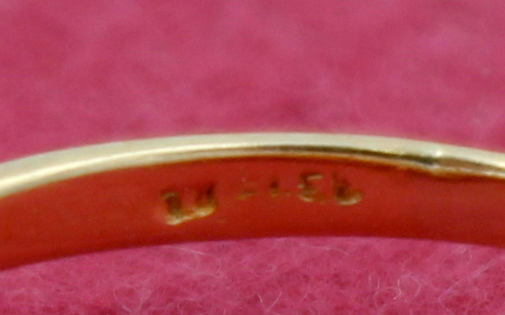 Schmuck. Gold. 333 und 585. Eine Zuchtperle.Ring 585 mit Perle 2,6 Gramm. Innendurchmesser 19 mm. - Bild 5 aus 18