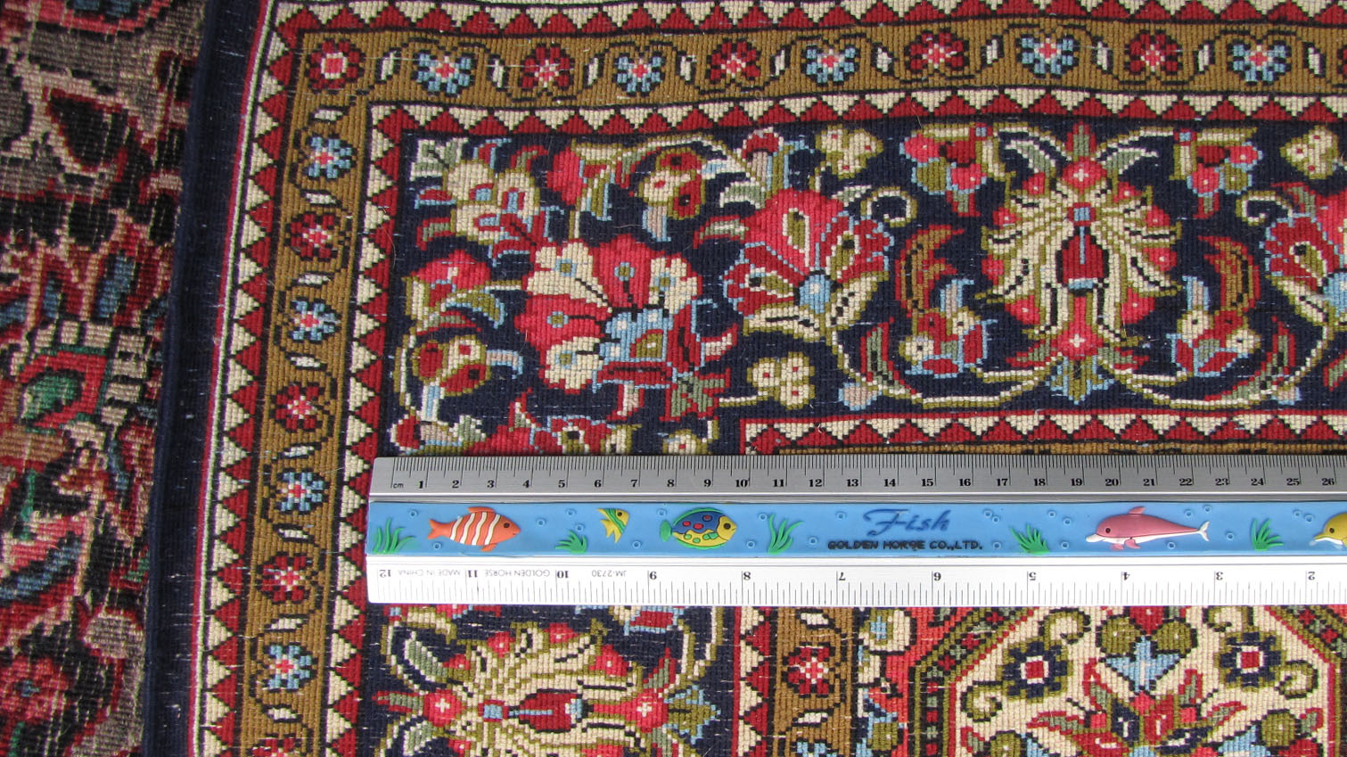 Ghom Perserteppich. Iran. Feine Knüpfung mit Korkwolle.155 cm x 110 cm. Orientteppich. Handgeknüpft. - Image 6 of 6