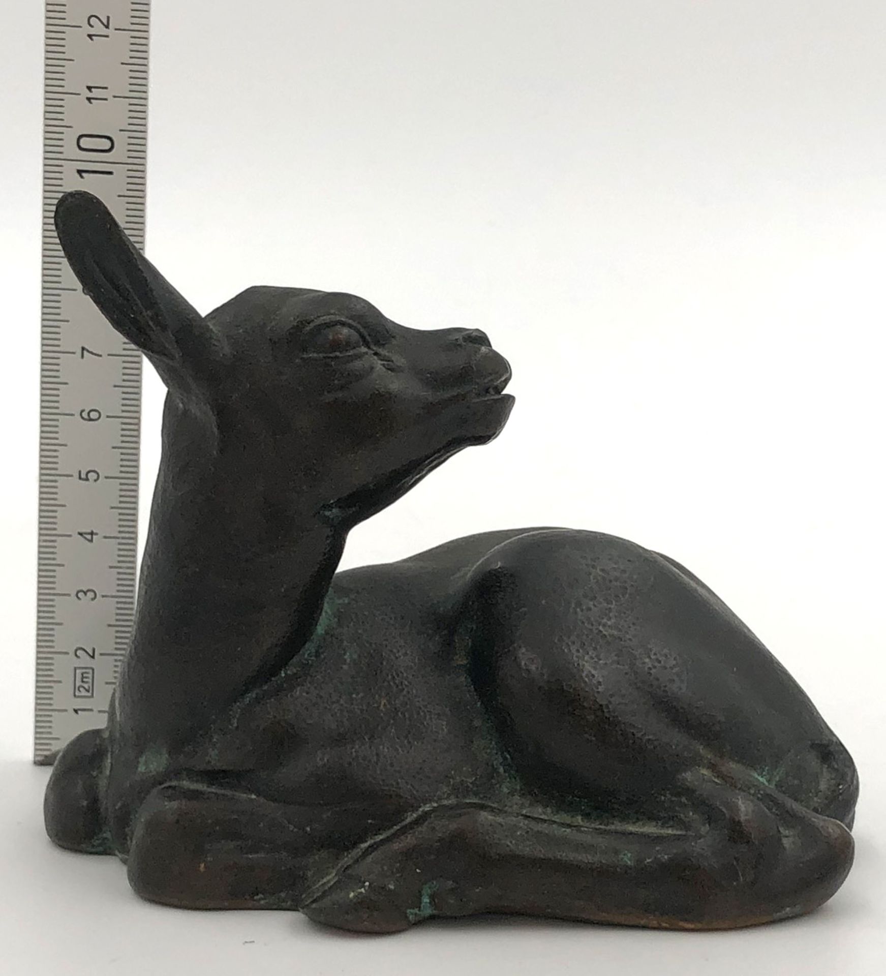 Monogrammist (XIX - XX). Kleiner Ziegenbock.10 cm x 12,5 cm. Skulptur. Bronze. Rückseitig - Bild 4 aus 13