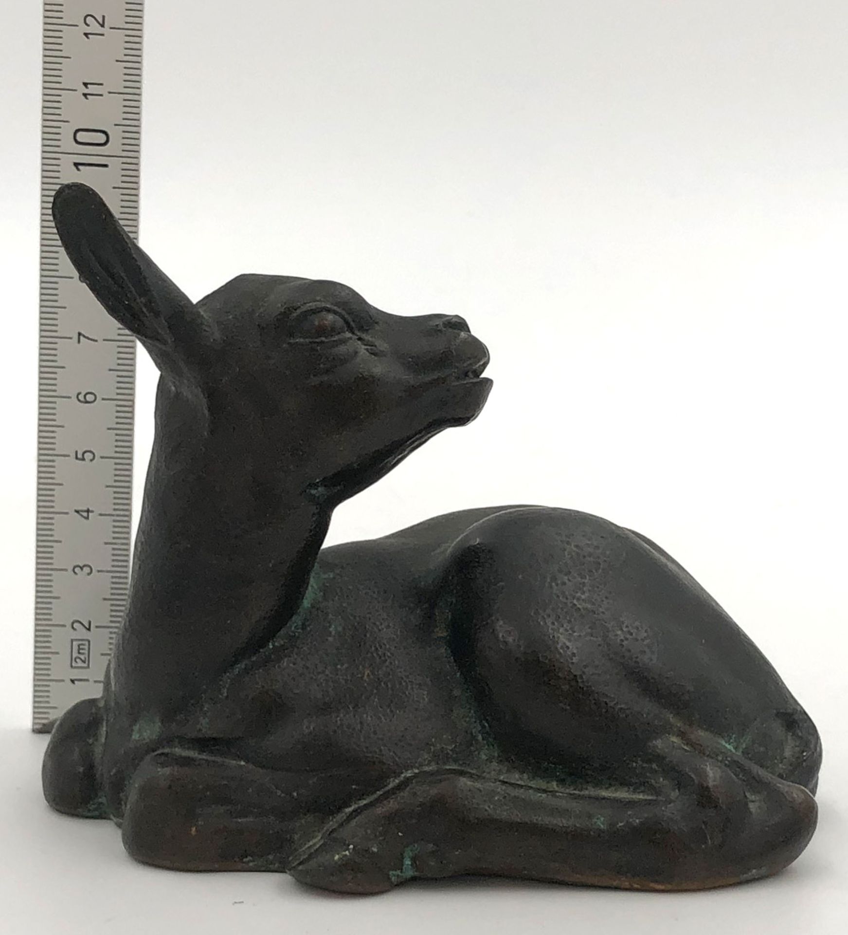 Monogrammist (XIX - XX). Kleiner Ziegenbock.10 cm x 12,5 cm. Skulptur. Bronze. Rückseitig - Image 4 of 13