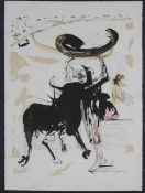 Salvador DALI (1904 - 1989). Tauromachie De Dali. Stierkampf 2. 1966.76 cm x 55,8 cm Blattgröße.