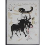 Salvador DALI (1904 - 1989). Tauromachie De Dali. Stierkampf 2. 1966.76 cm x 55,8 cm Blattgröße.