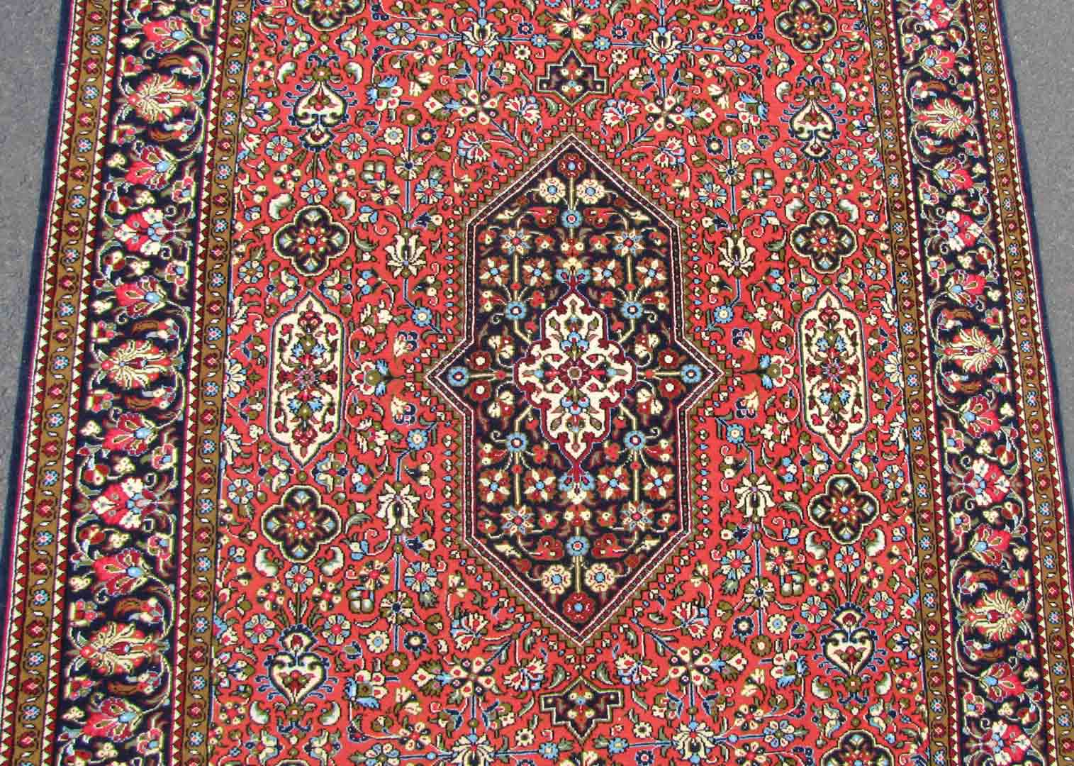 Ghom Perserteppich. Iran. Feine Knüpfung mit Korkwolle.155 cm x 110 cm. Orientteppich. Handgeknüpft. - Image 3 of 6
