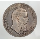 Deutsches Reich 5 Mark 1888 Friedrich (A). (J. 99).27,7 Gramm.Deutsches Reich 5 Mark 1888
