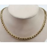 Panzer Kette. Collier. Gelb Gold 750.33,3 Gramm. 50 cm lang.Necklace. Yellow gold 750.33.3 grams. 25