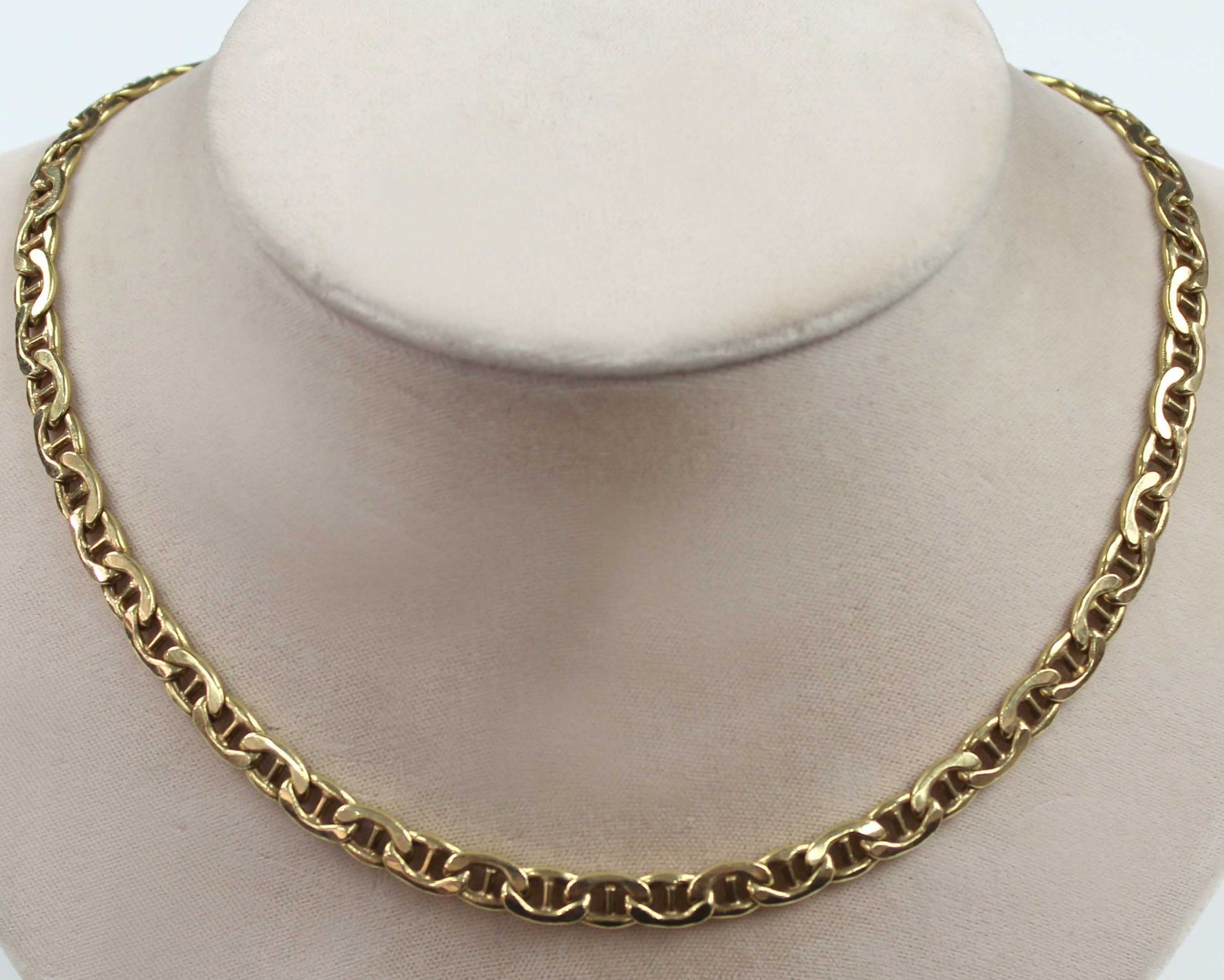 Panzer Kette. Collier. Gelb Gold 750.33,3 Gramm. 50 cm lang.Necklace. Yellow gold 750.33.3 grams. 25
