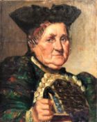 Walter WAENTIG (1881 - 1962). Frau in Tracht.50 cm x 40 cm. Gemälde. Öl auf Leinwand. Mitte rechts