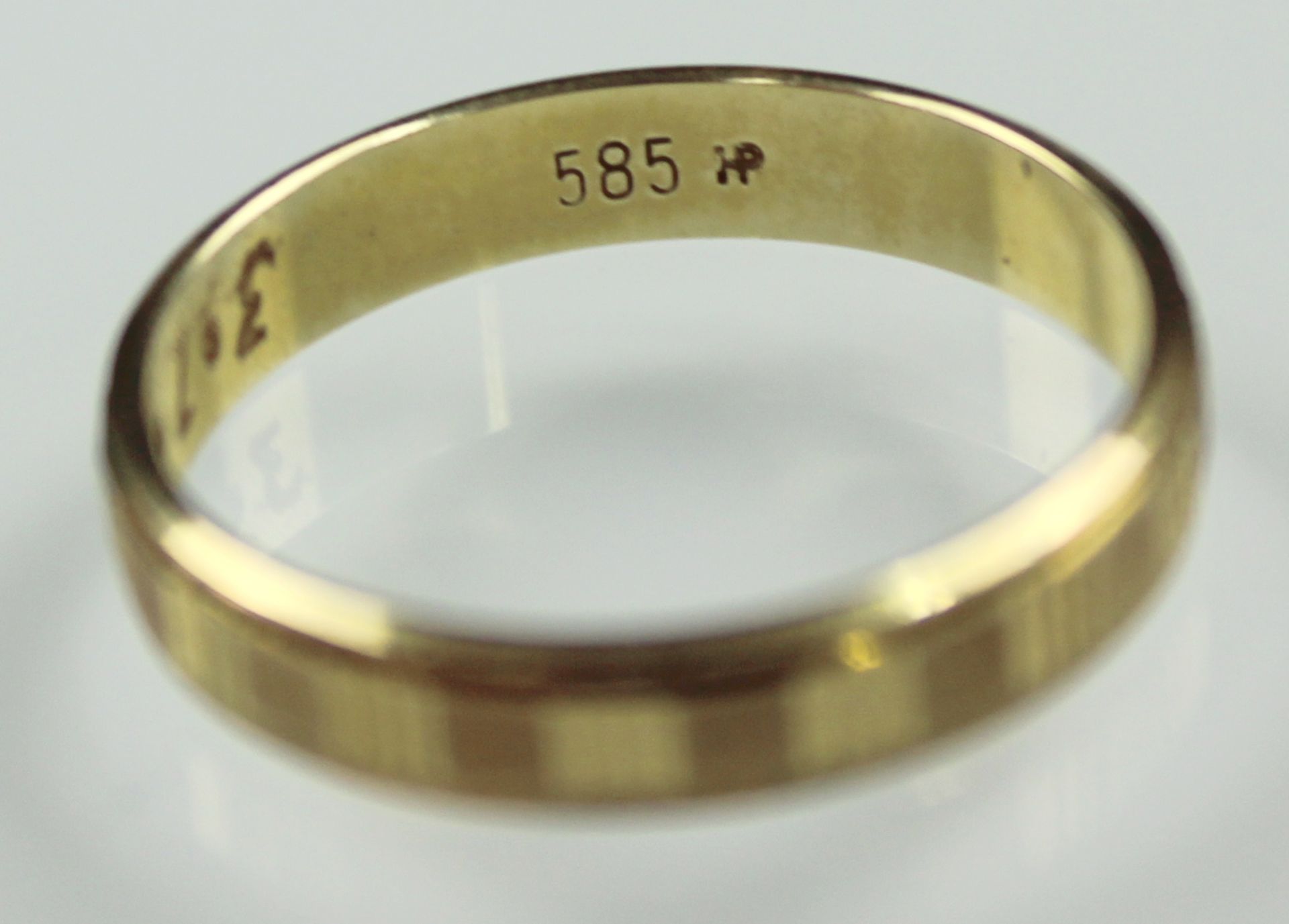 7 Ringe. Gelb Gold 585.37,2 Gramm Gesamtgewicht. Unter anderem mit Brillanten / Diamanten und - Image 4 of 17