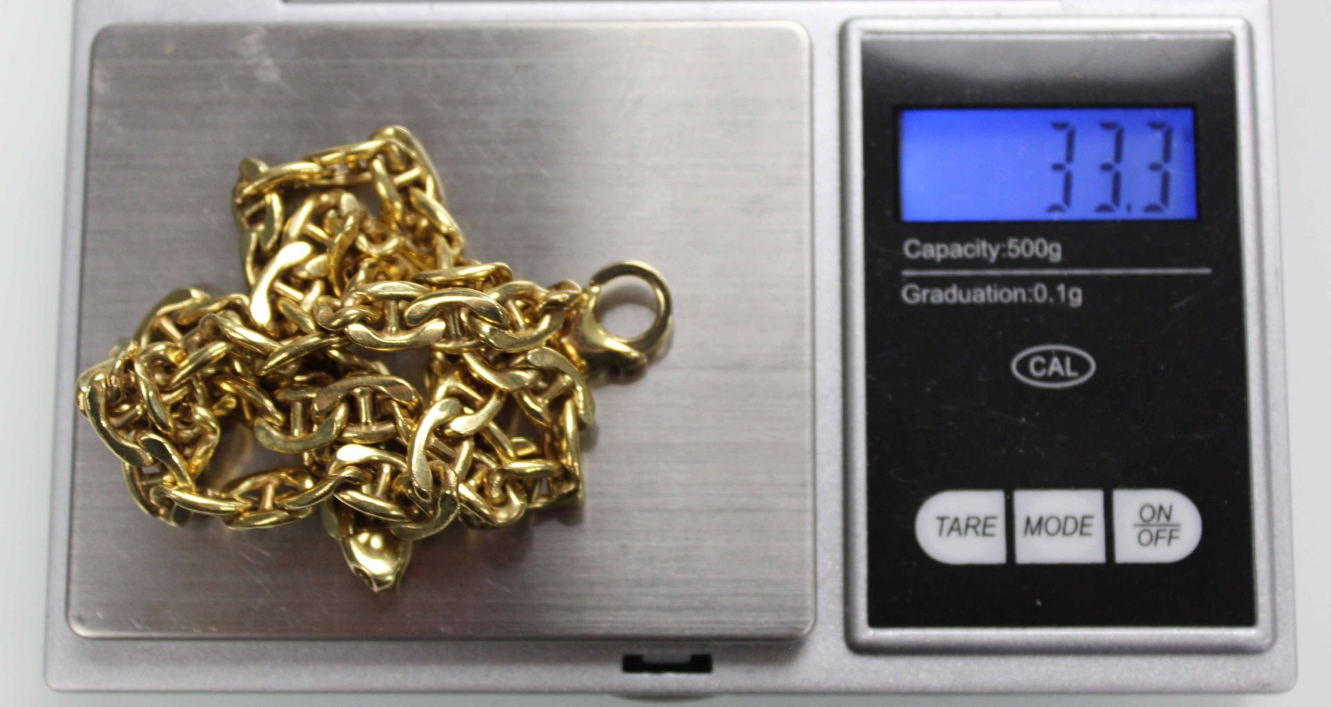 Panzer Kette. Collier. Gelb Gold 750.33,3 Gramm. 50 cm lang.Necklace. Yellow gold 750.33.3 grams. 25 - Bild 2 aus 6