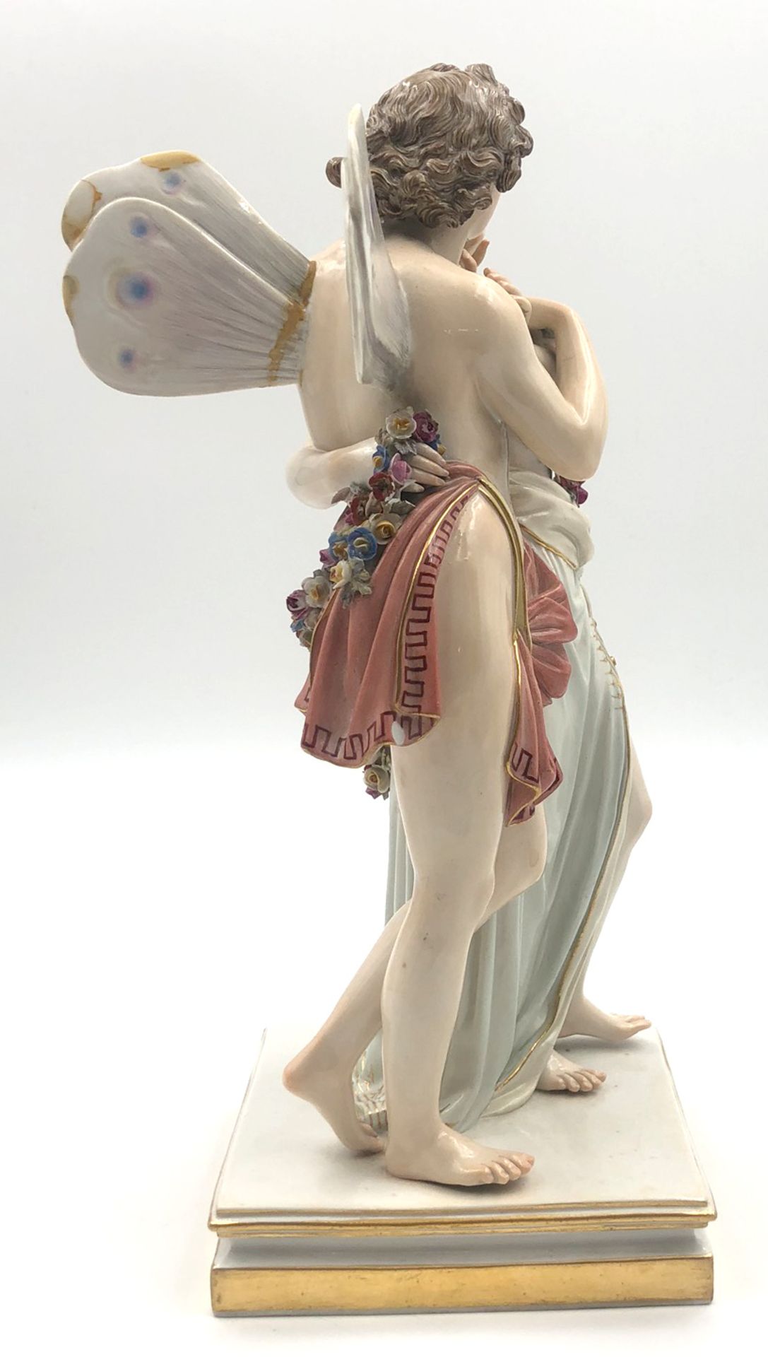 Meissen Porzellan. Amor und Psyche.29 cm hoch. Entwurf und Ausführung wohl um 1895. Unter Anderem - Bild 15 aus 20