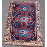 Schirwan, Eriwan Teppich. Kaukasus. Circa 80 - 120 Jahre alt.182 cm x 120 cm. Handgeknüpft. Wolle