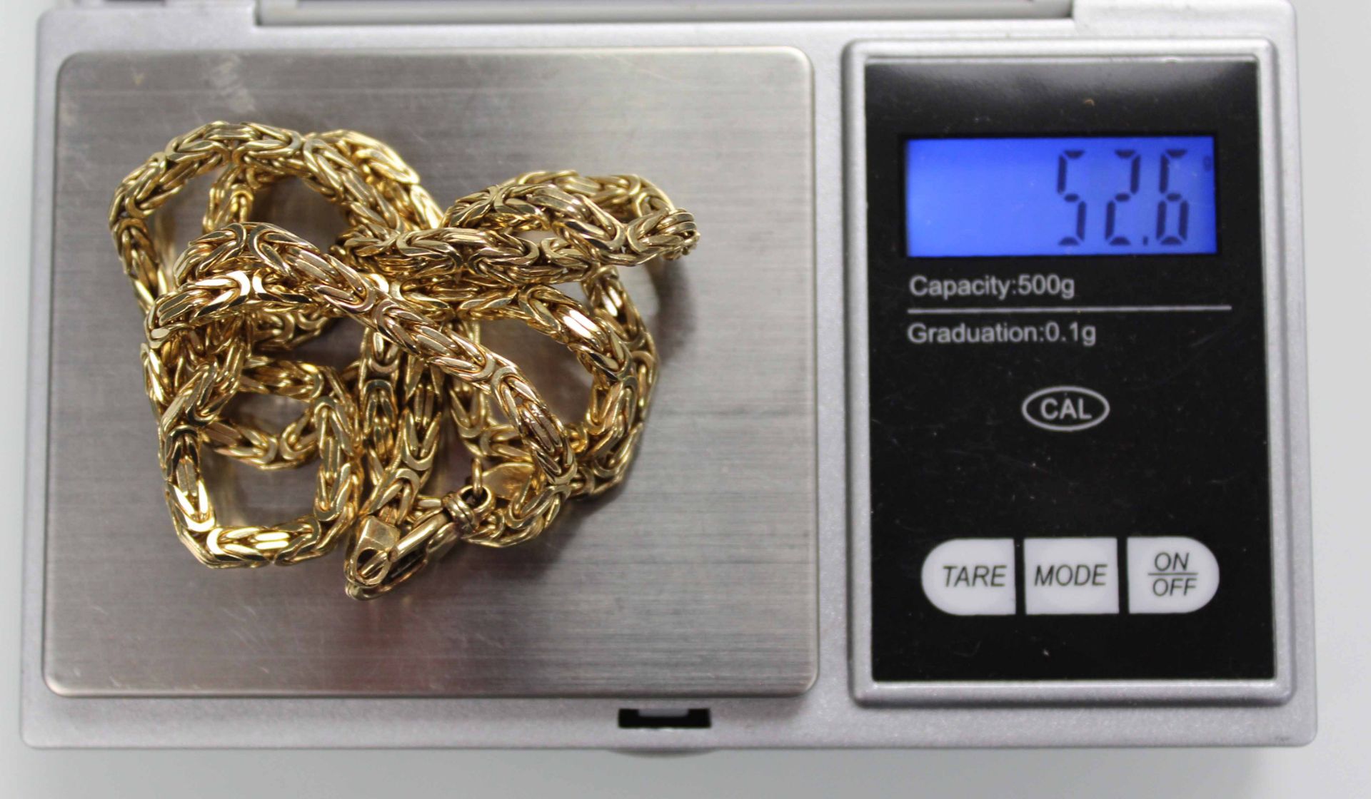 Königskette Gelb Gold 585. 52,6 Gramm. Circa 53 cm lang.Necklace yellow gold 585. 52,6 grams. - Bild 4 aus 11