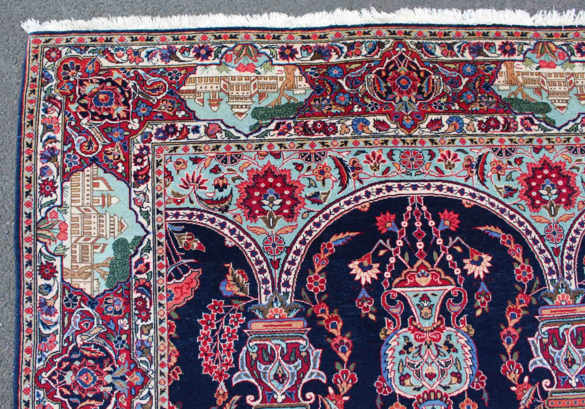 Keschan Kork Perserteppich. Iran. Circa 70 - 100 Jahre alt.190 cm x 132 cm. Handgeknüpft. - Image 6 of 9