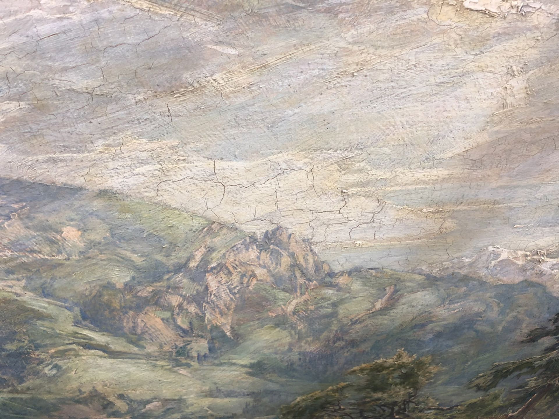 Gustav EYER (1887 - 1946). Liebespaar in den Alpen. 1934.70 cm x 100 cm. Gemälde. Öl auf Platte. - Image 10 of 10