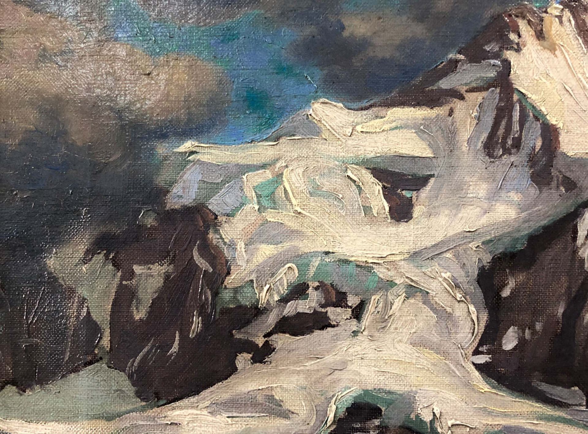 Joseph Georg Jakob KEISER (1859 - 1939). "Jungfrau".50,5 cm x 69 cm. Gemälde. Öl auf Leinwand. - Image 8 of 12