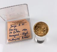 Danzig 25 Gulden 1930 Gold (J. D11).Auflage 4000 Exemplare. Wohl vorzüglicher Stempelglanz. 8