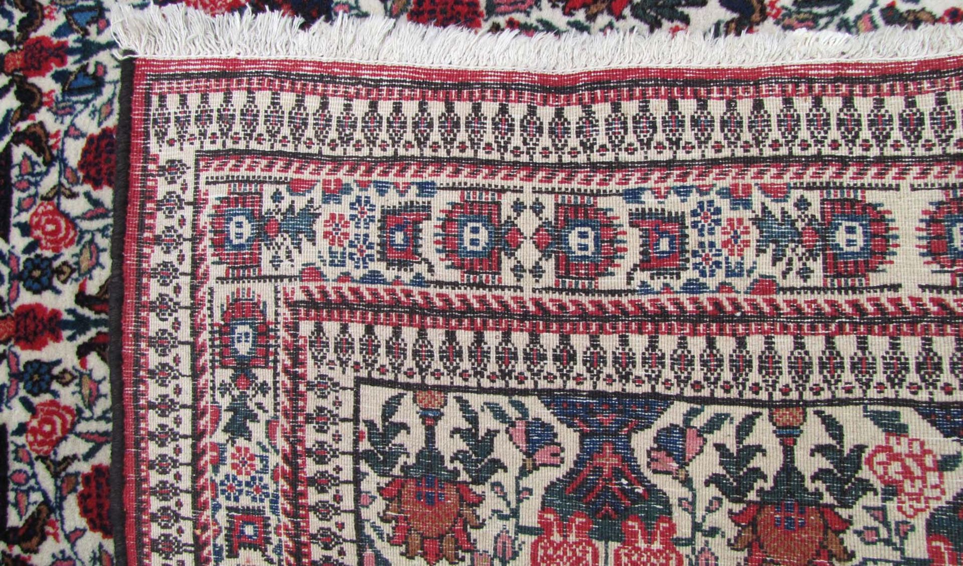 Abbadeh Perserteppich. Iran. Zilli-Sultan Muster.161 cm x 107 cm. Handgeknüpft. Wolle auf Baumwolle. - Bild 5 aus 6