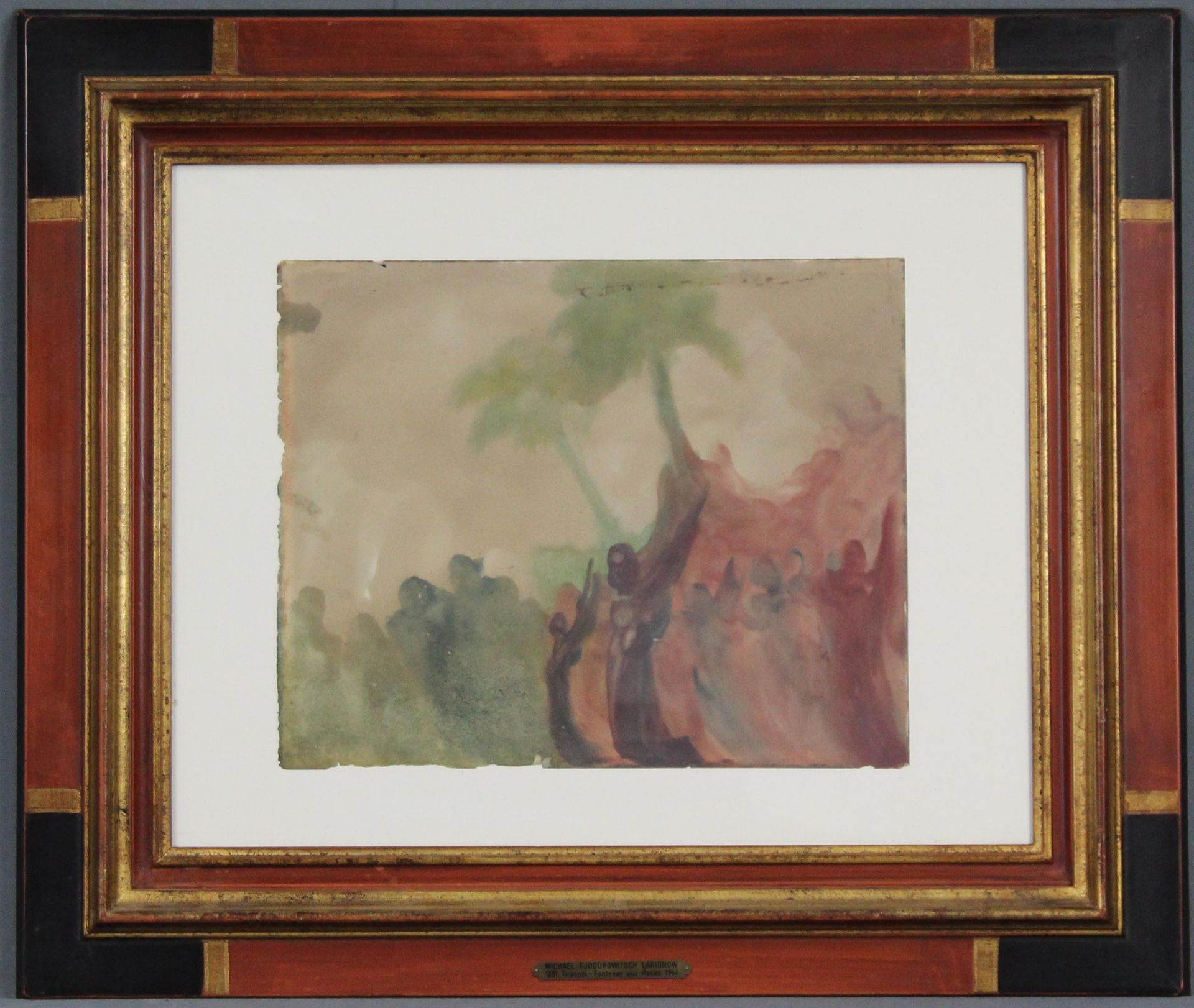 Mikhail LARIONOV (1881 - 1964) (zuges.), Naturnahe Komposition.29 cm x 35,5 cm. Aquarell auf Papier. - Image 9 of 9