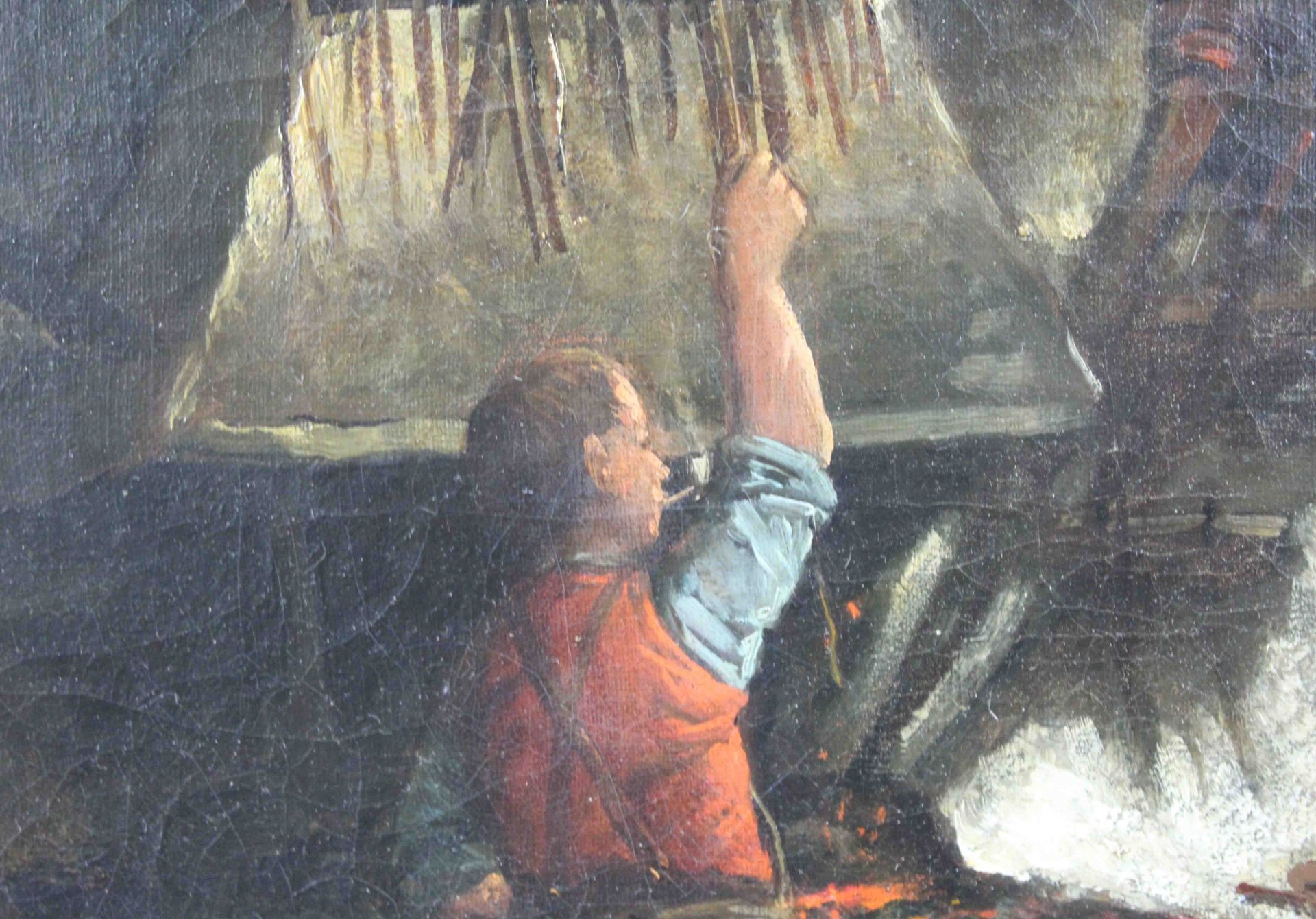 Henri DE BRAEKELEER (1840 - 1888) zuges. Schmied.72 cm x 59 cm. Gemälde. Öl auf Leinwand. Keine - Bild 6 aus 11