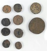 10 kleine Kupfermünzen alt.10 kleine Kupfermünzen alt.