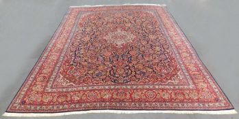 Keschan Perserteppich. Iran. Feine Knüpfung417 cm x 331 cm. Orientteppich. Handgeknüpft. Wolle auf