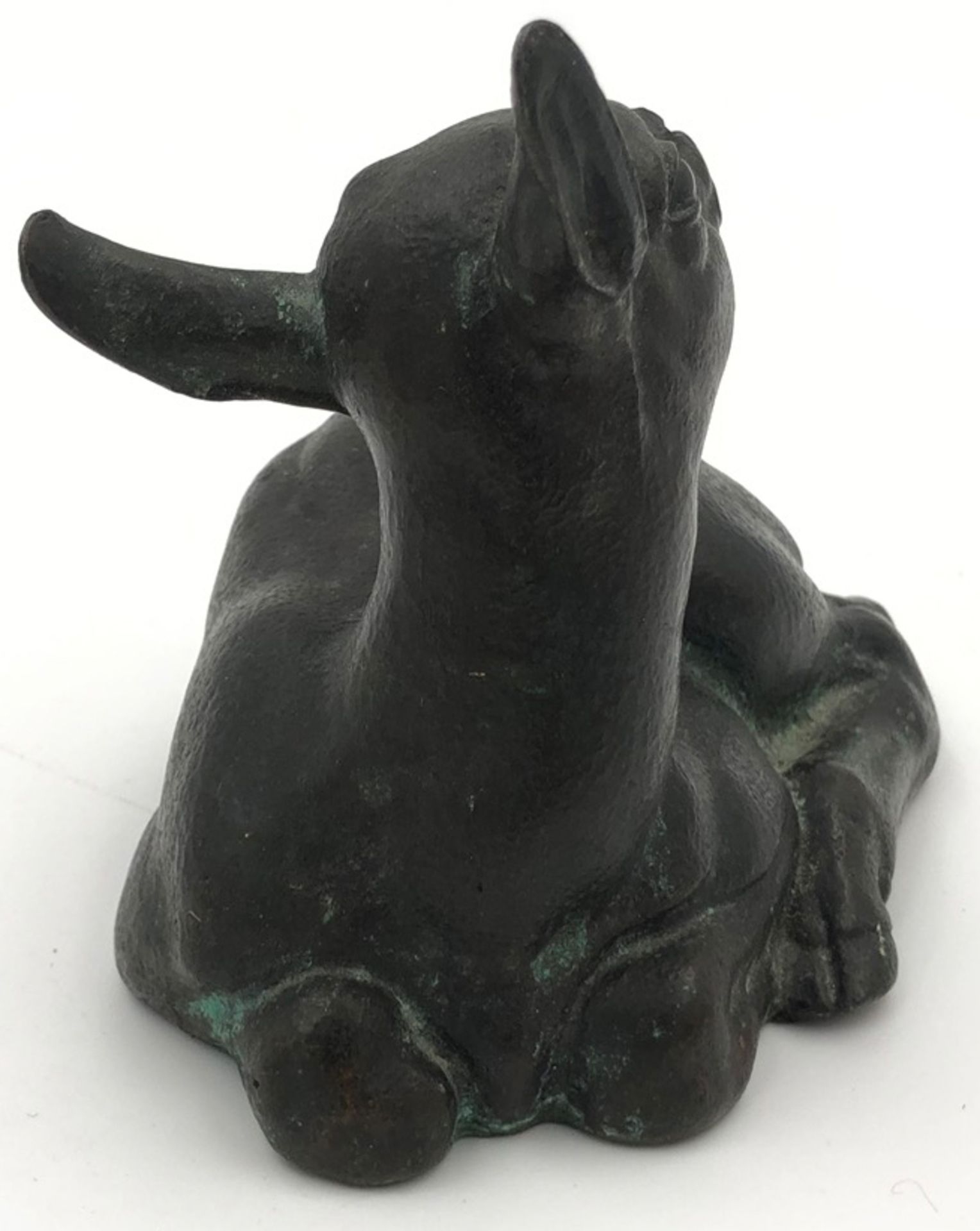 Monogrammist (XIX - XX). Kleiner Ziegenbock.10 cm x 12,5 cm. Skulptur. Bronze. Rückseitig - Bild 8 aus 13