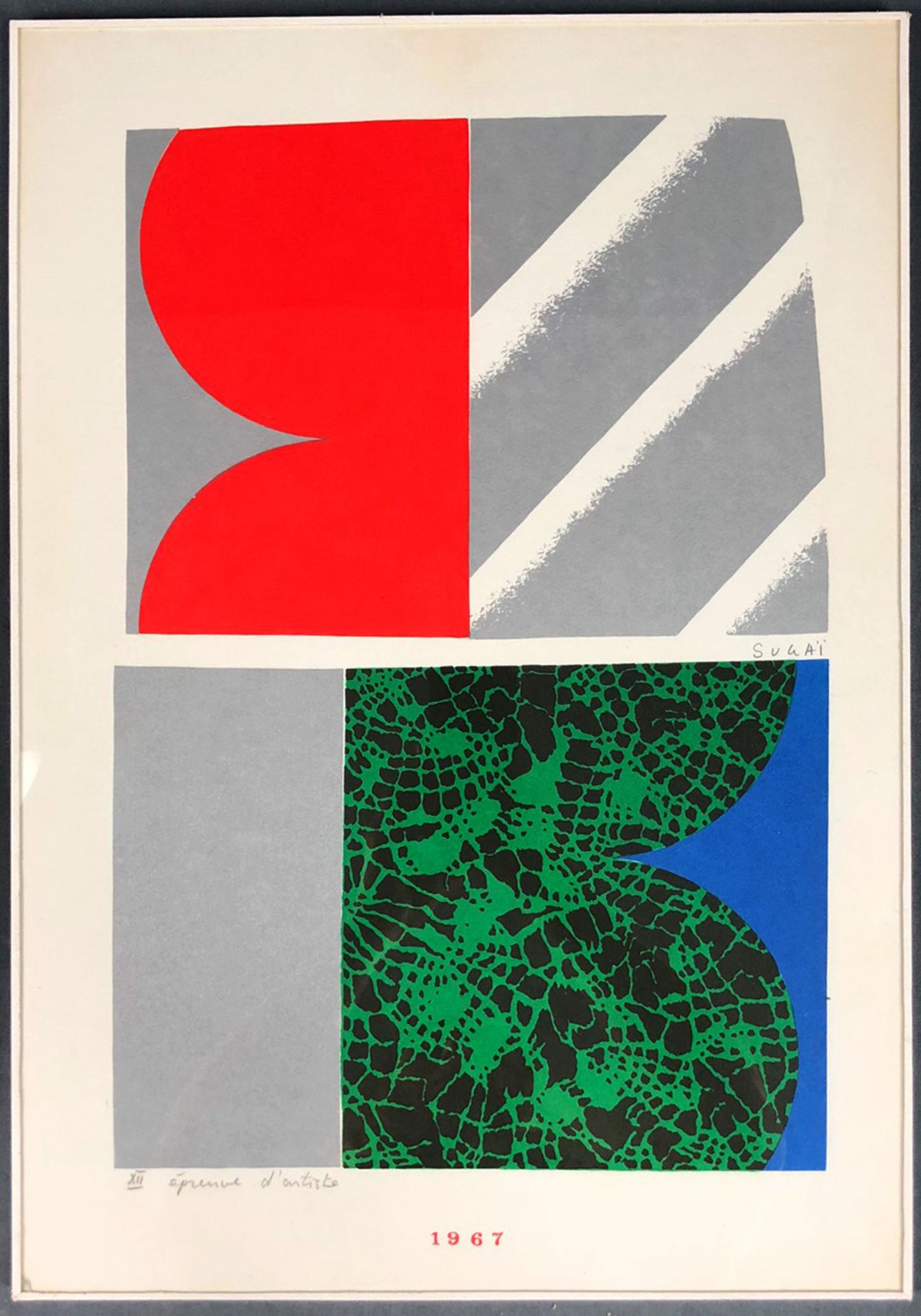 Kumi SUGAI (1919 - 1996). Le ciel bleu, 1967 / Printemps.41 cm x 28 cm der Druck. 1967 / - Image 2 of 6