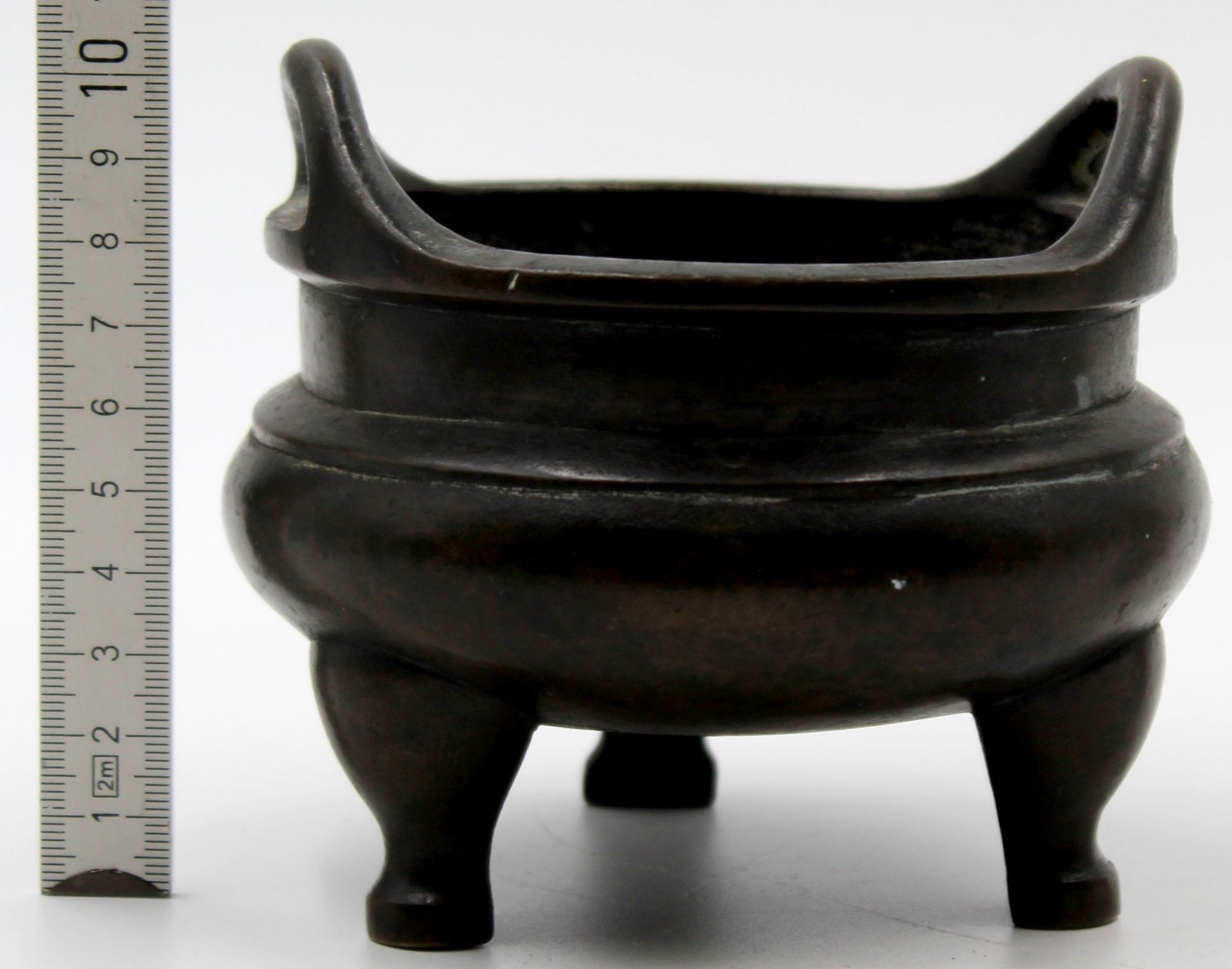 Weihrauchbrenner, China, 6- Zeichen- Marke.8 cm hoch. 11 cm im Durchmesser.Incense burner, China, - Bild 9 aus 9