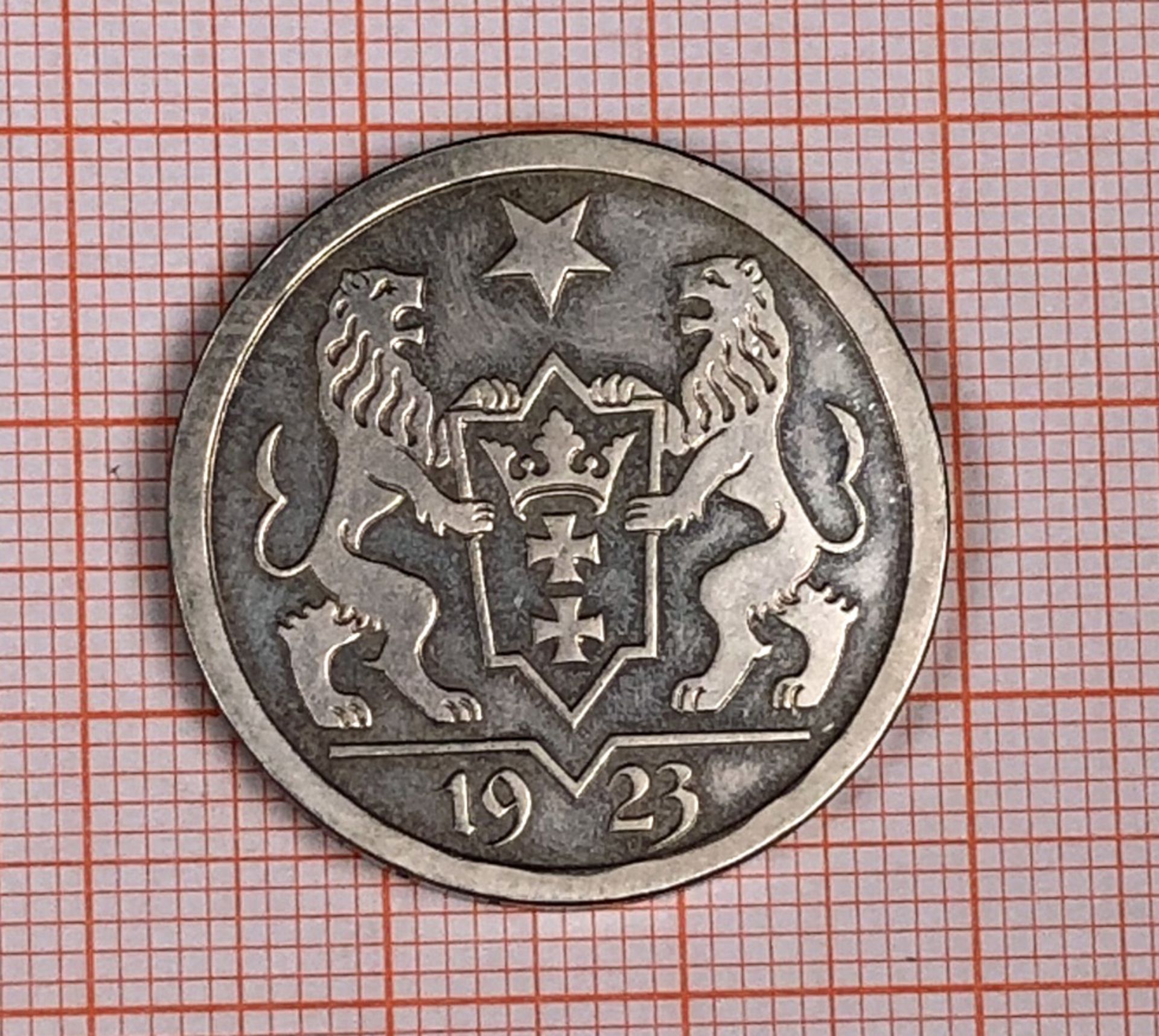 Danzig 2 Gulden 1923 (J. D8).10,1 Gramm.Danzig 2 Gulden 1923 (J. D8).10,1 Gramm. - Bild 4 aus 5