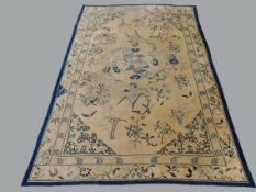 Peking Teppich. China. Antik. Circa 150 - 200 Jahre alt.482 cm x 331 cm. Handgeknüpft. Wolle auf