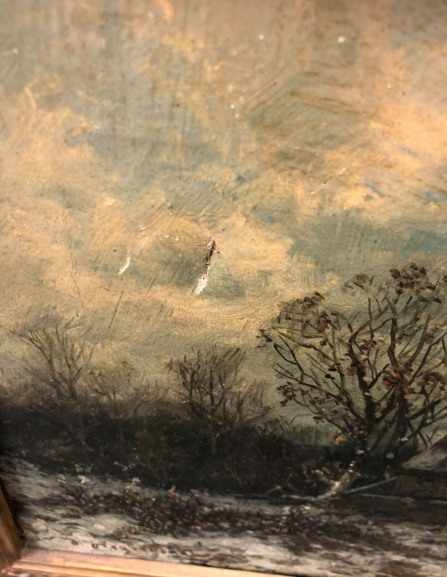 Joseph F. HEYDENDAHL (1844 - 1906). Heimkehr im Winter.21,5 cm x 80 cm. Gemälde. Öl auf Leinwand. - Image 10 of 11