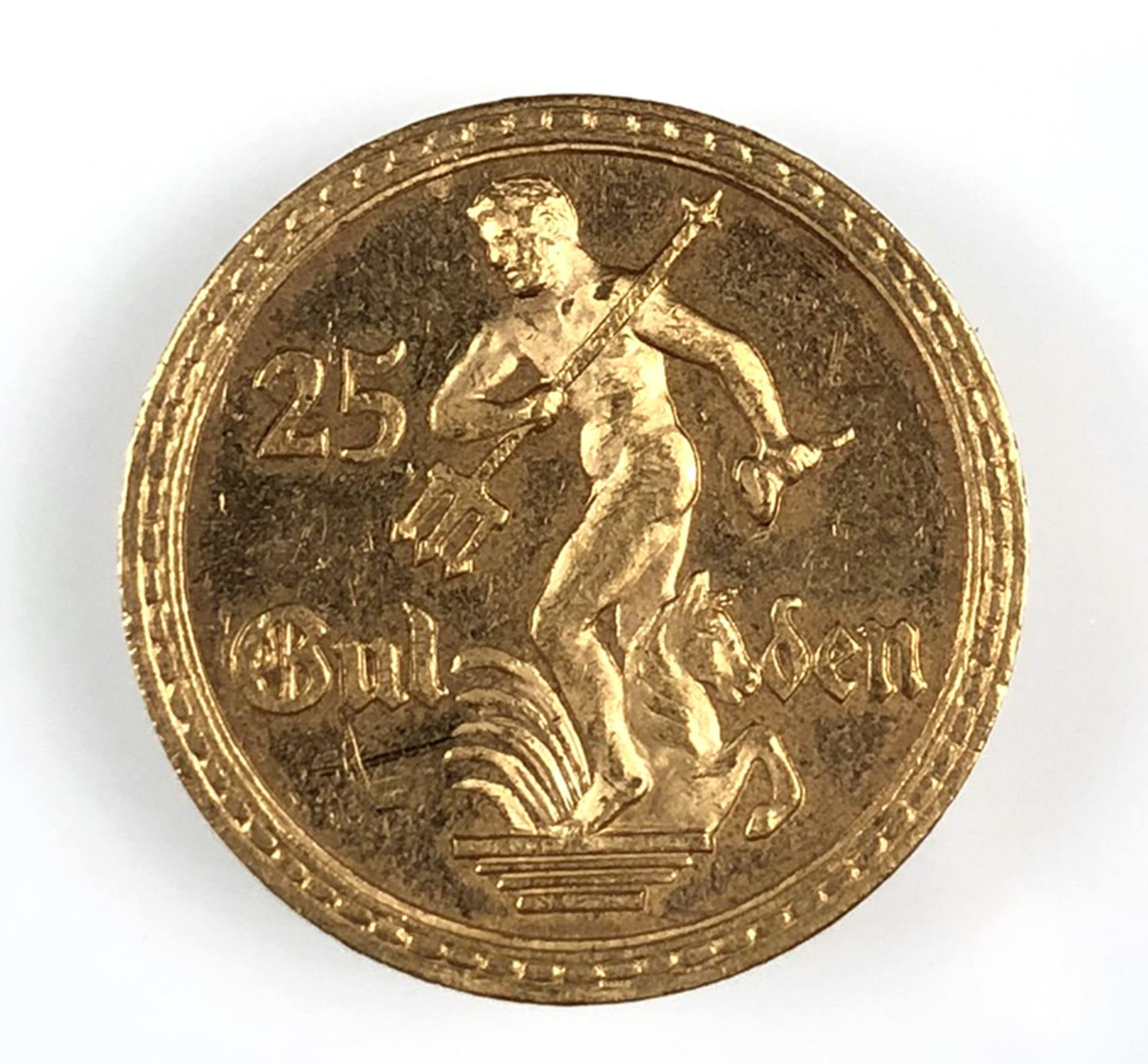Danzig 25 Gulden 1930 Gold (J. D11).Auflage 4000 Exemplare. Wohl vorzüglicher Stempelglanz. 8 - Bild 4 aus 6