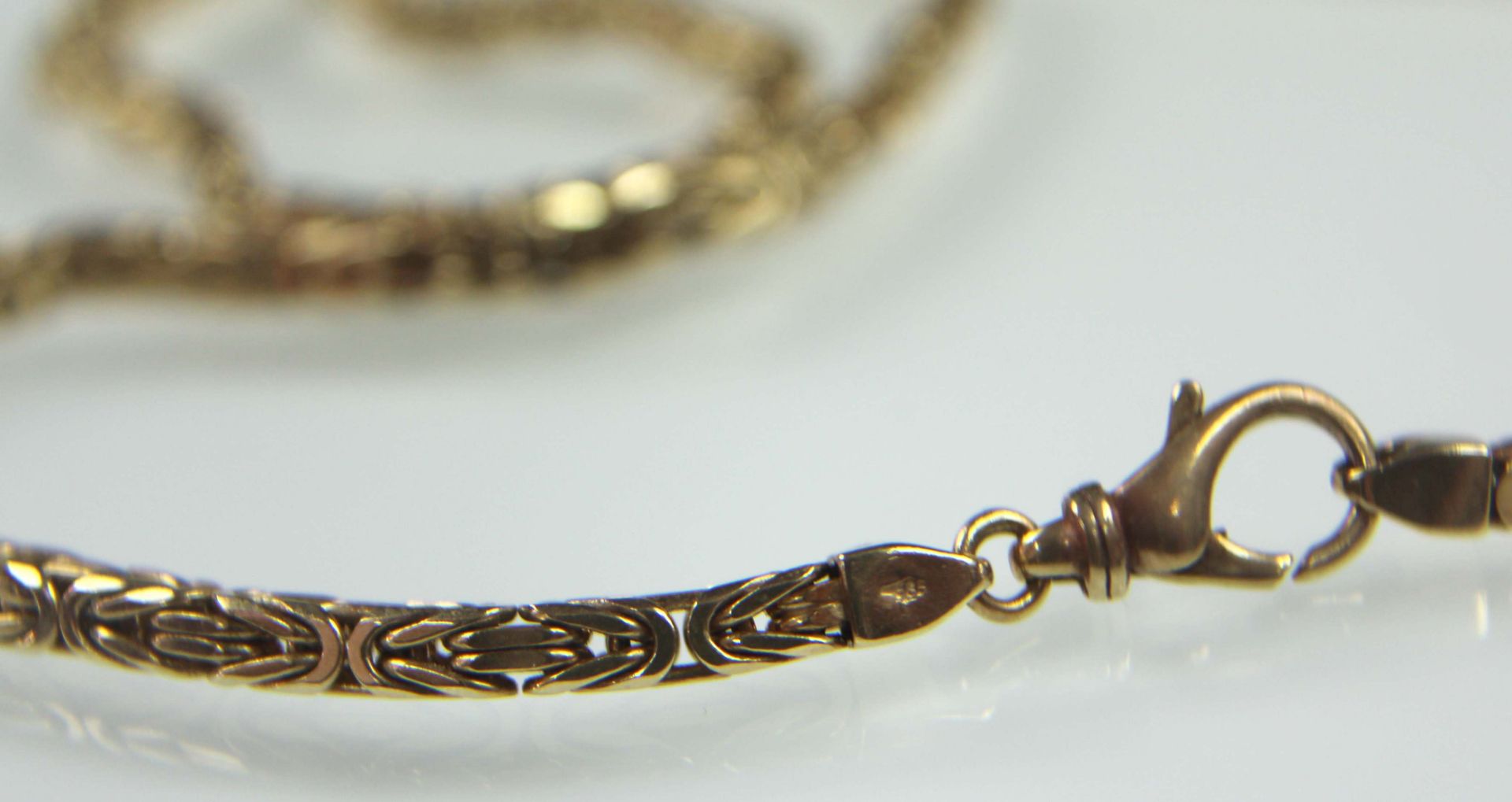 Königskette Gelb Gold 585. 52,6 Gramm. Circa 53 cm lang.Necklace yellow gold 585. 52,6 grams. - Bild 8 aus 11