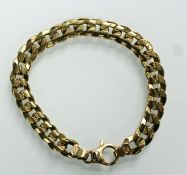 Panzer - Armband. Gelb Gold 750. 44,6 Gramm.Circa 21 cm lang.Bracelet. Yellow gold 750. 44,6 grams.