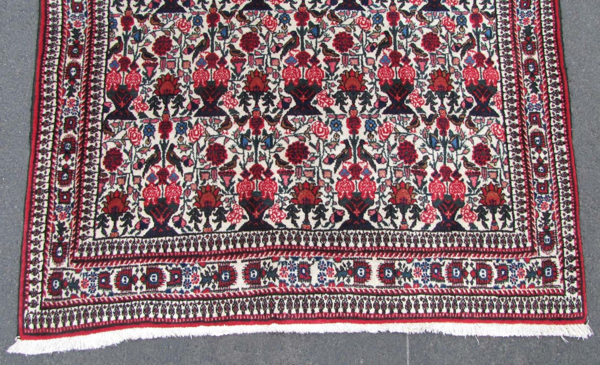 Abbadeh Perserteppich. Iran. Zilli-Sultan Muster.161 cm x 107 cm. Handgeknüpft. Wolle auf Baumwolle. - Bild 2 aus 6