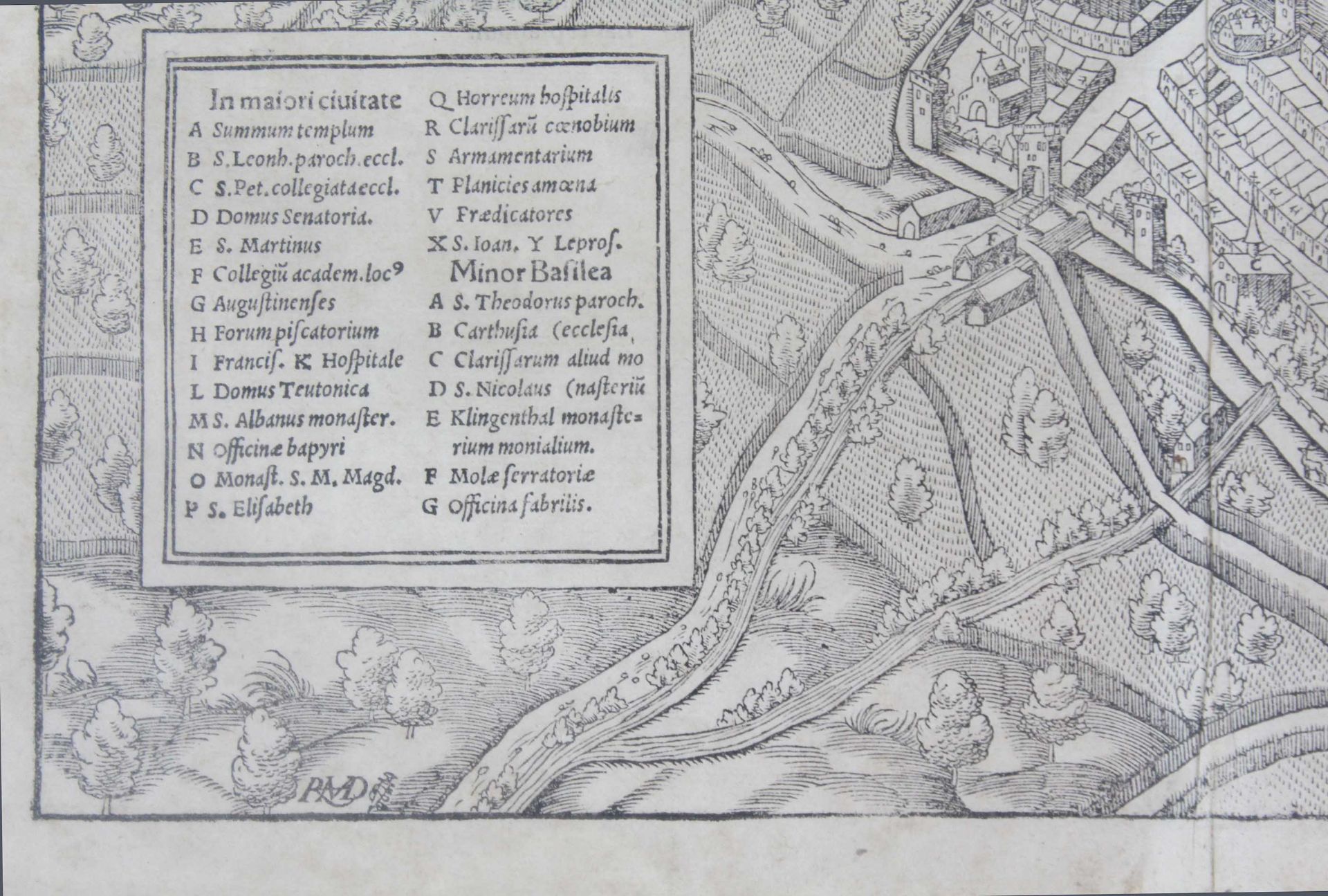 Sebastian MÜNSTER (1488 - 1552). Basiliensis civitatis contrafactura,adumbrata ad genuinum eius - Bild 3 aus 8