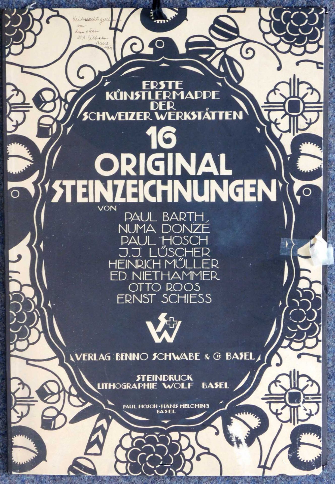 13 Drucke aus "Erste Künstlermappe Schweizer Werkstätten". Schwabe, Basel.Heinrich MÜLLER (1885- - Image 16 of 16