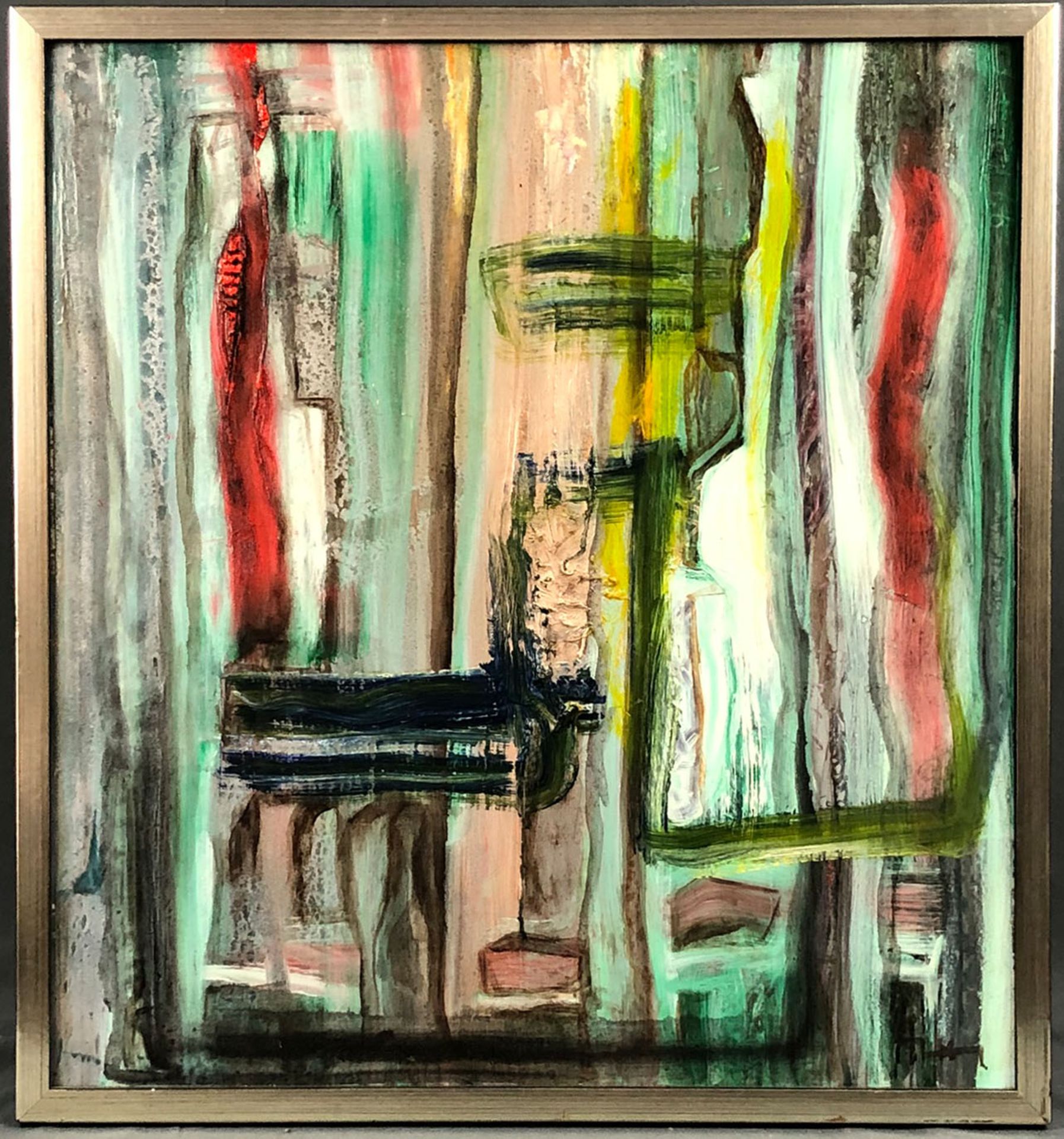 Herbert WEYL (1923 - 1998). Ohne Titel. 1991.66 cm x 61 cm. Gemälde. Öl auf Hartfaserplatte. - Bild 3 aus 10