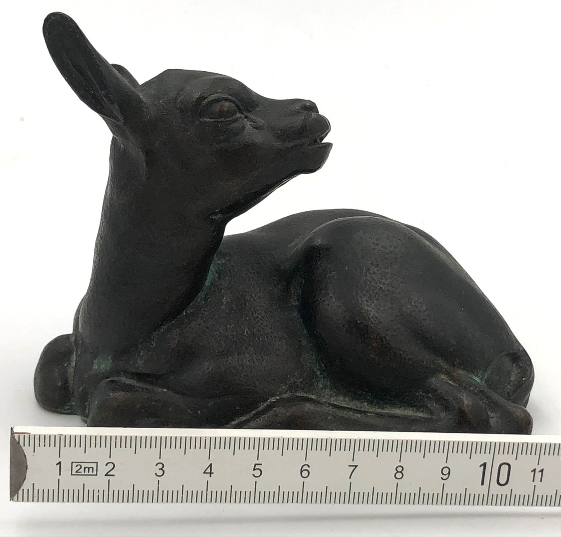 Monogrammist (XIX - XX). Kleiner Ziegenbock.10 cm x 12,5 cm. Skulptur. Bronze. Rückseitig - Image 3 of 13