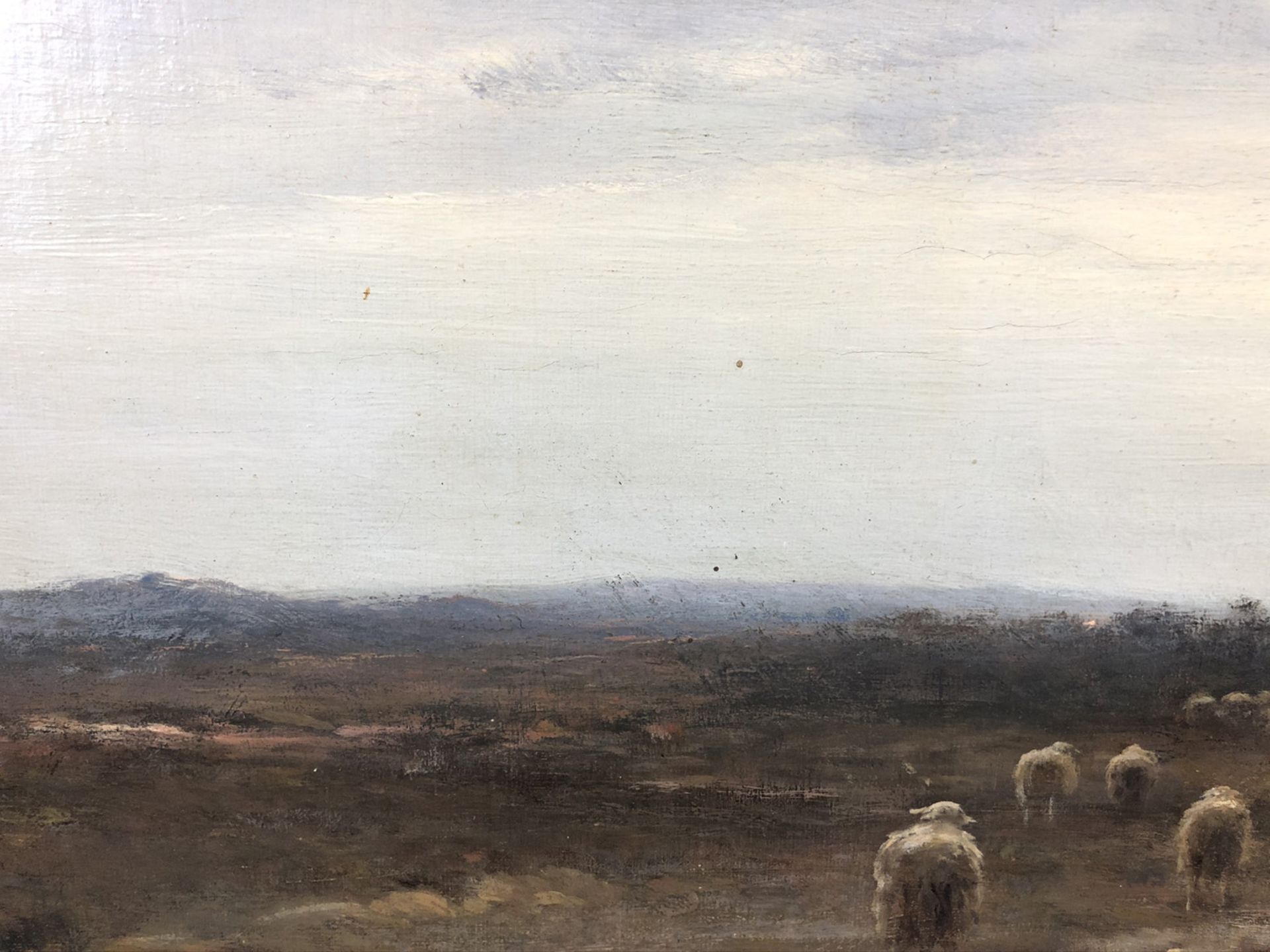 Cornelis I WESTERBEEK (1844 - 1903). Heimkehr der Schafsherde. 1899.60 cm x 100 cm. Gemälde. Öl - Bild 5 aus 8