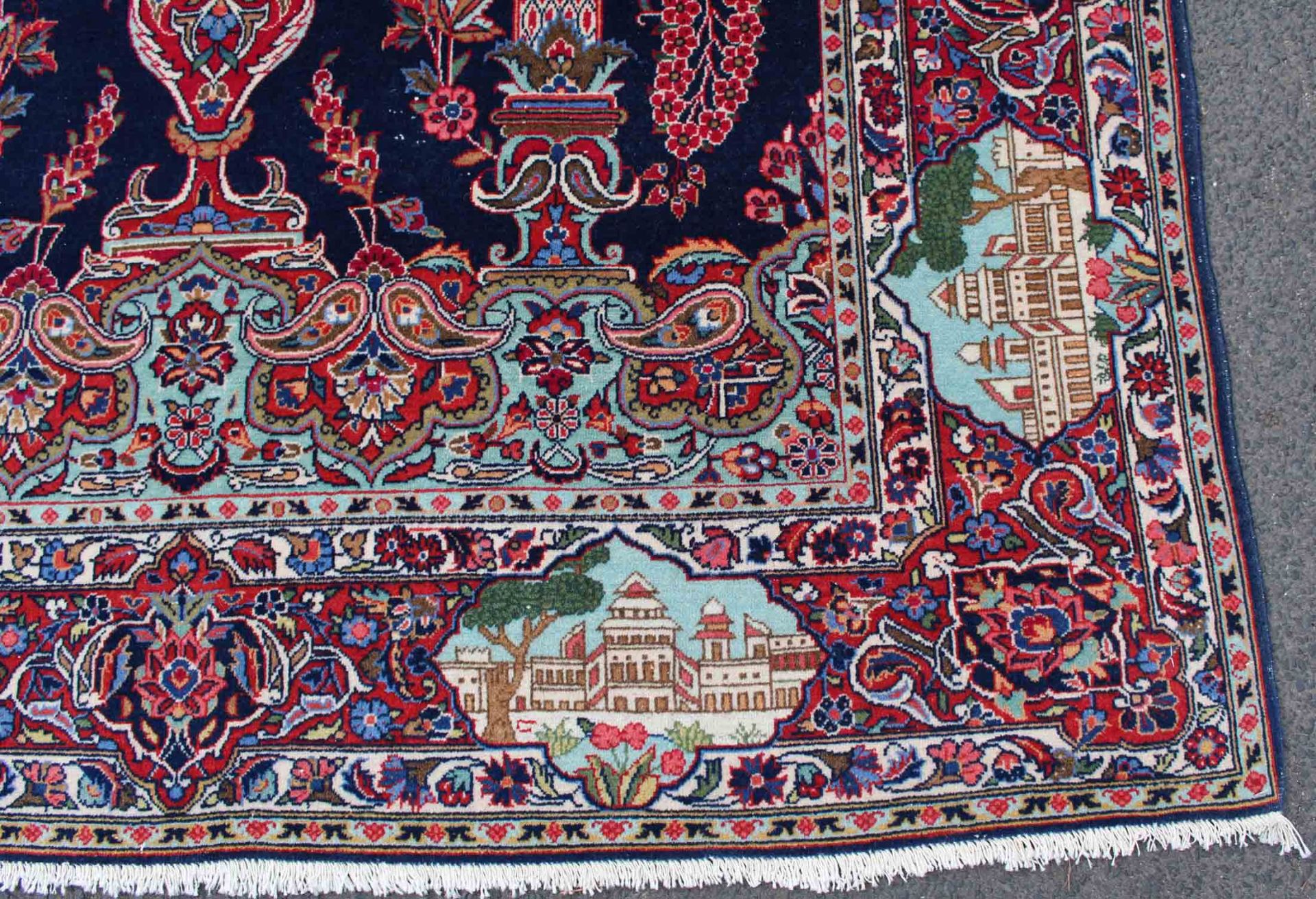 Keschan Kork Perserteppich. Iran. Circa 70 - 100 Jahre alt.190 cm x 132 cm. Handgeknüpft. - Image 3 of 9