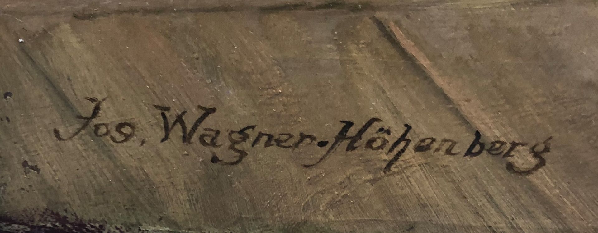 Josef WAGNER-HÖHENBERG (1870 - 1939). Getreidehändler.61 cm x 61 cm. Gemälde. Öl auf Leinwand. Links - Image 2 of 12