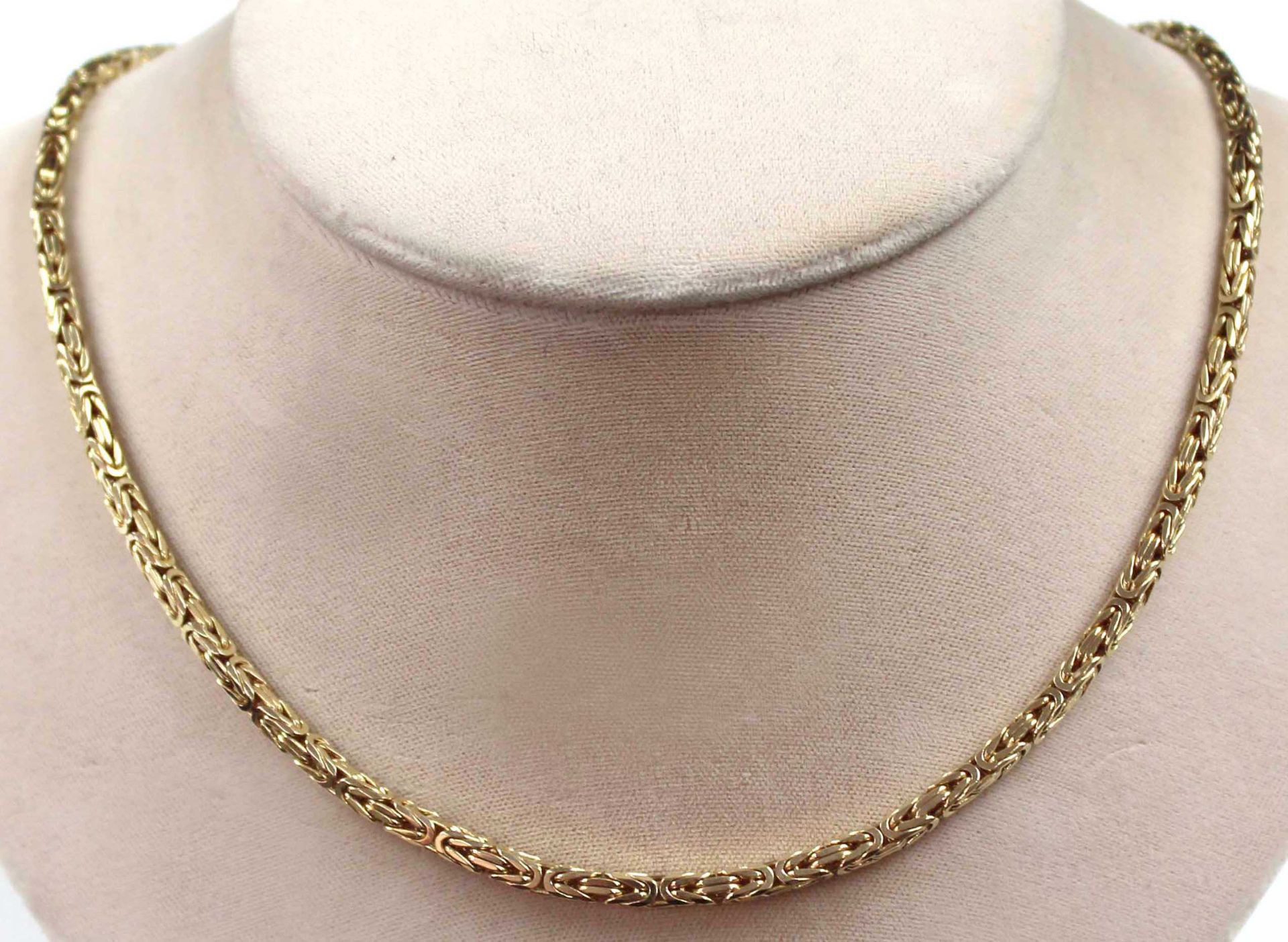 Königskette Gelb Gold 585. 52,6 Gramm. Circa 53 cm lang.Necklace yellow gold 585. 52,6 grams.